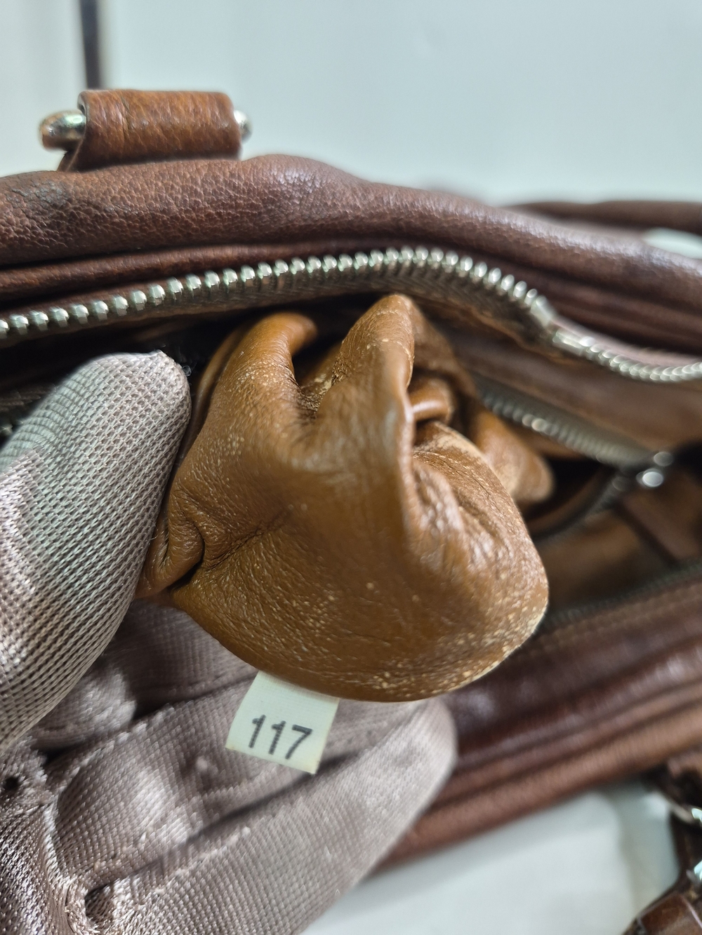 Prada Cargo Brown Leather Shoulder Bag - Picture 10 of 12